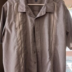 George Men's Casual Button Down Shirt - Gray